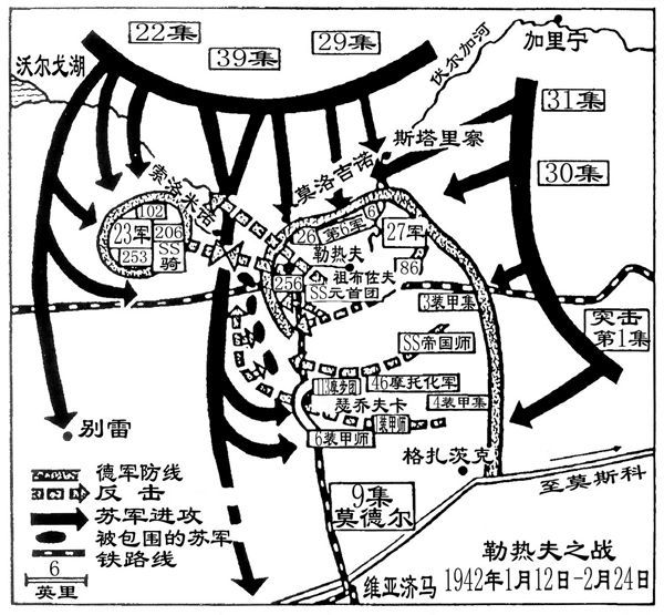 1942年初第9集团军处于被包抄合围的边缘莫德尔来了