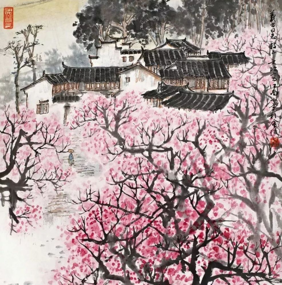 宋文治 江南小景宋文治 江南春潮宋文治 洞庭春早宋文治 苏州水乡宋文