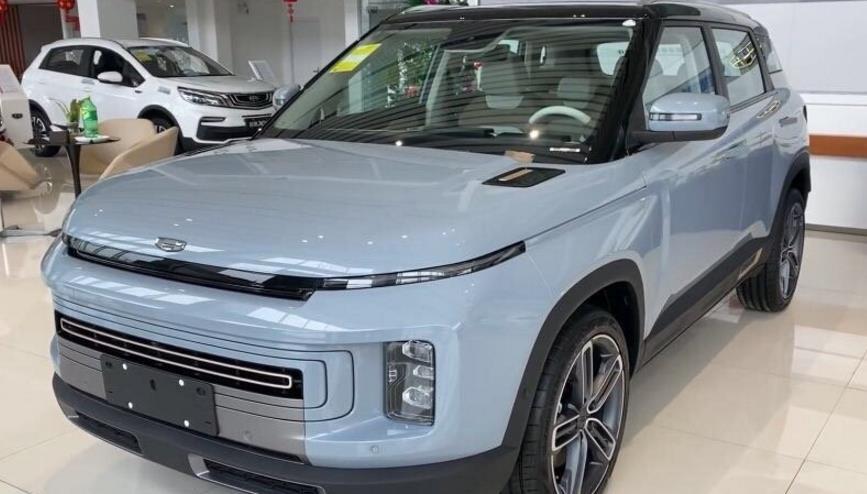 吉利"小路虎"icon到店实拍,标配n95口罩,造型霸气科技感爆棚