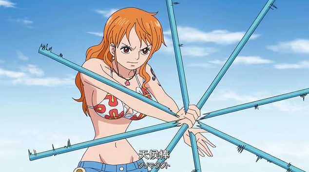 战斗力跟其他人比较起来约等于0,但如果她得到了艾尼路的响雷果实的话