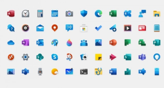 微软正式开始推出全新的Windows 10彩色图标