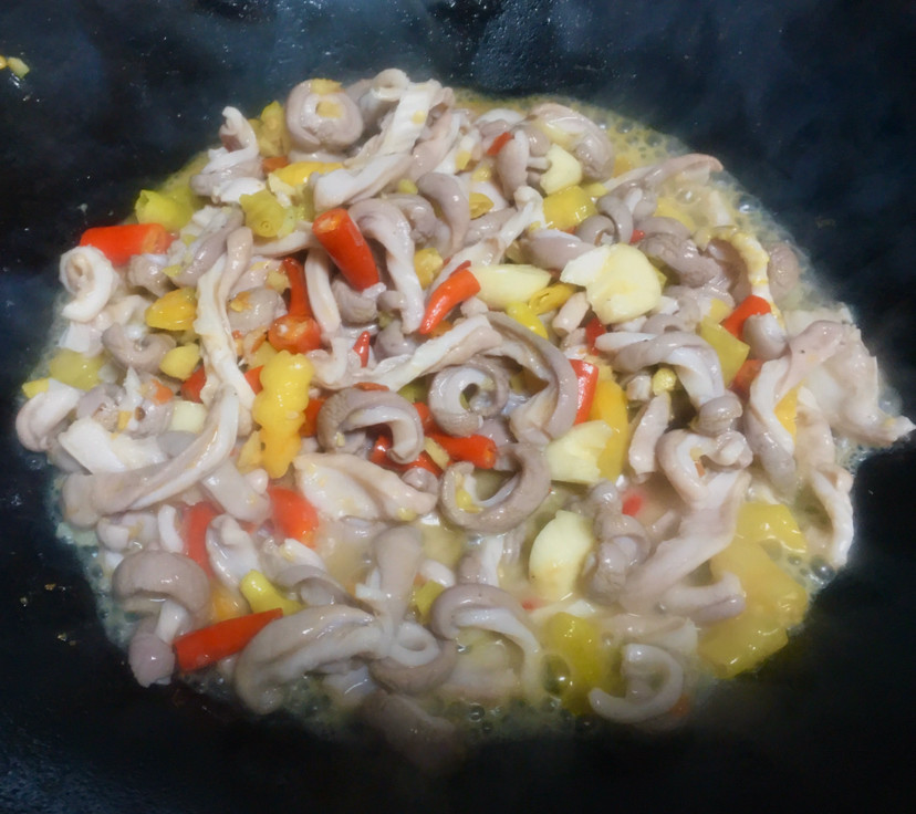 今日菜谱:泡椒肚丝