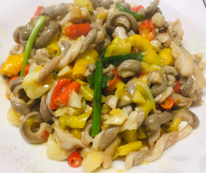 今日菜谱:泡椒肚丝