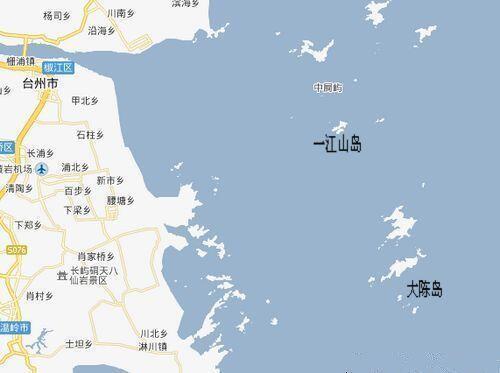一江山岛,大陈岛位置图