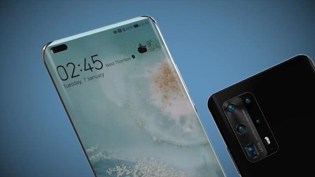 华为p40pro概念图四曲面瀑布屏120hz刷新率力压小米10
