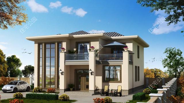 10套占地150平米的农村别墅户型20万的造价就能建一栋