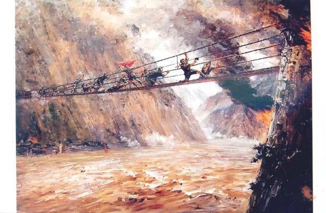 红军飞夺泸定桥,敌军为何只拆掉木板而不弄断铁链?