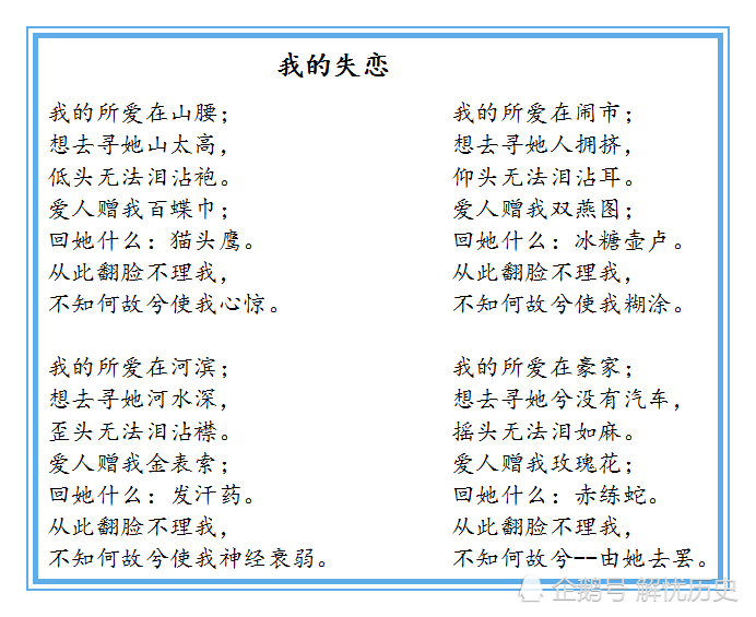 鲁迅写过一首诗 一篇文嘲讽徐志摩 诗歌惹人狂笑 文章令人沉思 腾讯新闻