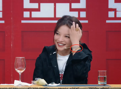 节目组忘记给赵薇打码看清她手腕上的纹身后网友纷纷截图保存