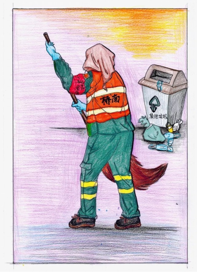 广州市番禺区社工手绘漫画致敬一线:医生警察记者们辛苦了!