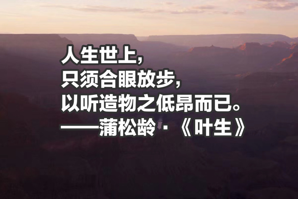 蒲松龄名作《聊斋志异》,十句充满智慧的话,句句深刻,句句在理