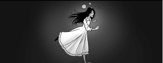 悬疑漫画长头发的女生