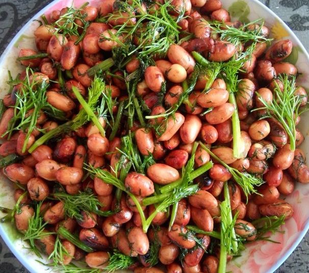 花生加它一起吃 好吃美味 养胃又清肠 花生 茴香 花生米 茴香菜