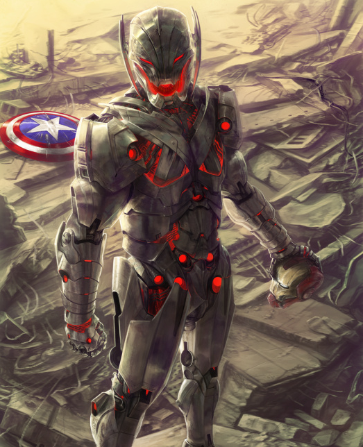 奥创造型概念图,六臂奥创最霸气,最后一个的体型堪比哥斯拉!