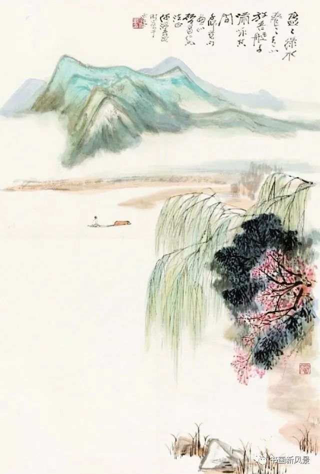 春风杨柳杨柳青青清江一曲抱村流清江一曲抱村流江南春色山色空蒙雨亦