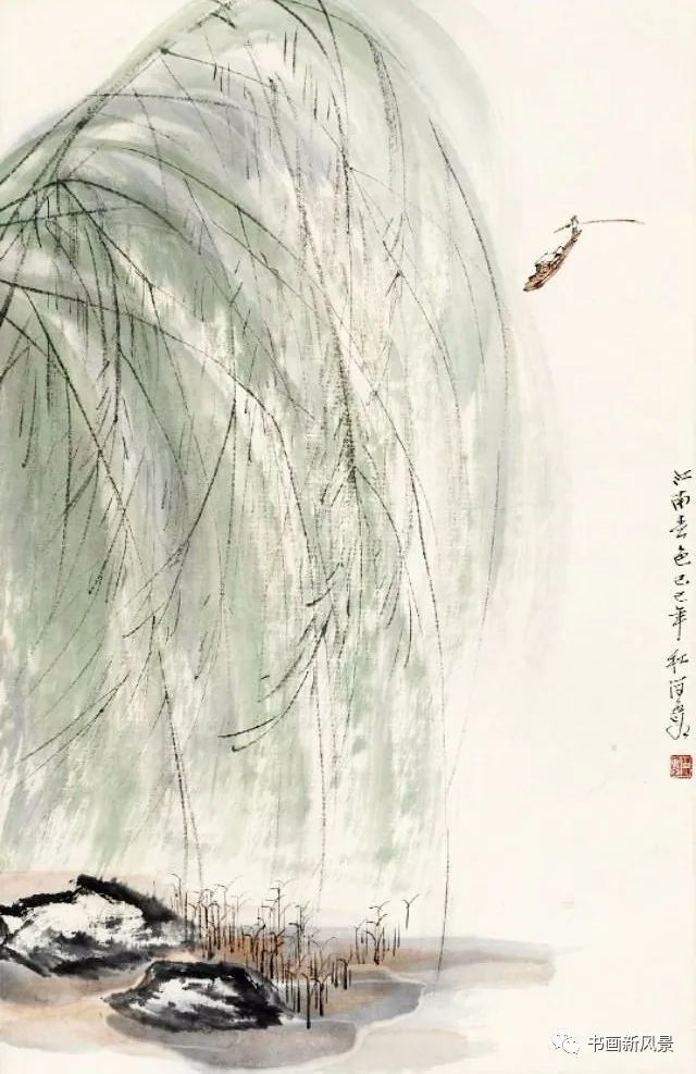 他画中的春风杨柳真美