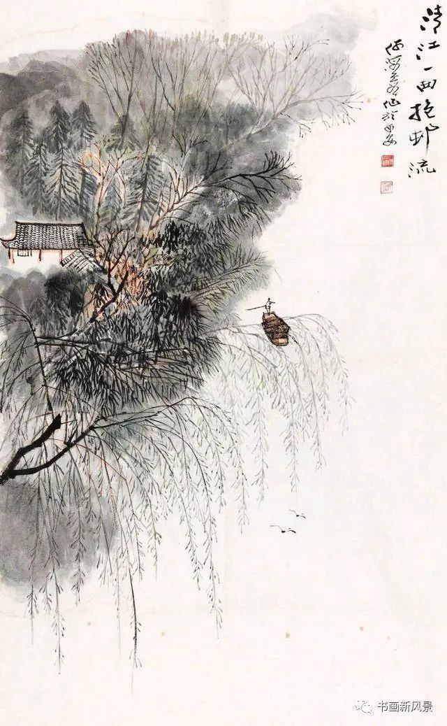 他画中的春风杨柳真美