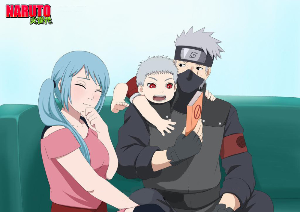 火影番外卡卡西儿子帅气登场颜值不输佐助继承带土的写轮眼