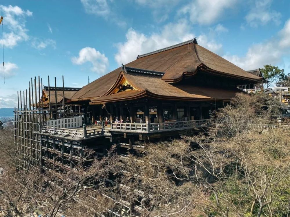 京都清水寺大舞台修复已接近完工 今春将以全新面孔迎接游客 腾讯新闻