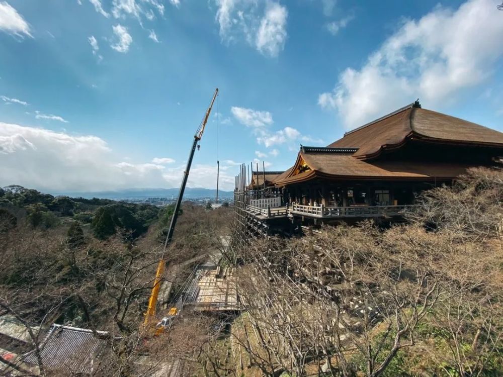 京都清水寺大舞台修复已接近完工 今春将以全新面孔迎接游客 腾讯新闻