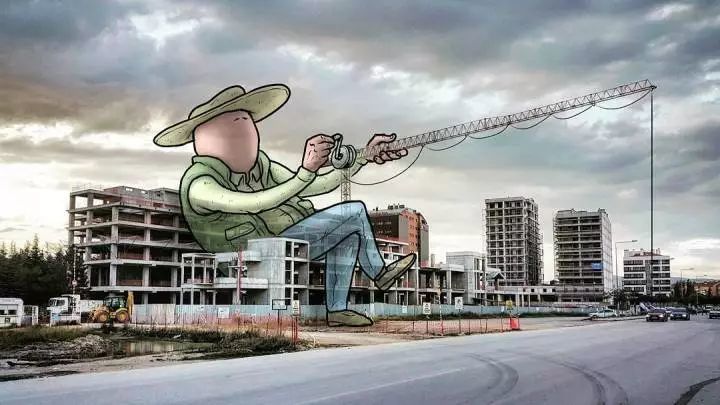 巨人入侵城市不过不用害怕这些巨人有点小可爱