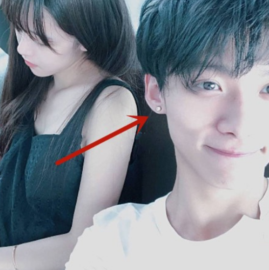 半藏森林与前男友生前合照曝光,看清男方的长相后,竟撞脸毛宸宸