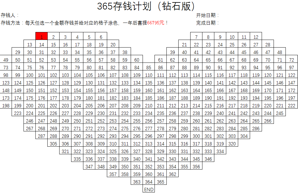 52周存钱法