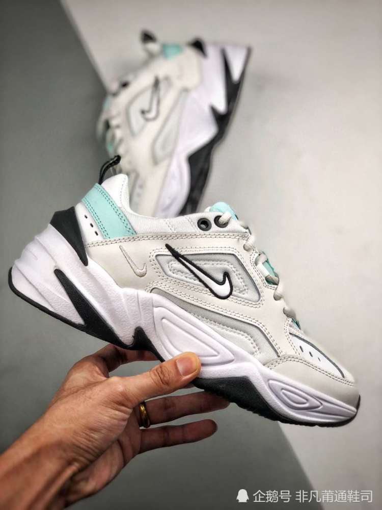 nike m2k tekno 薄荷绿 开箱测评