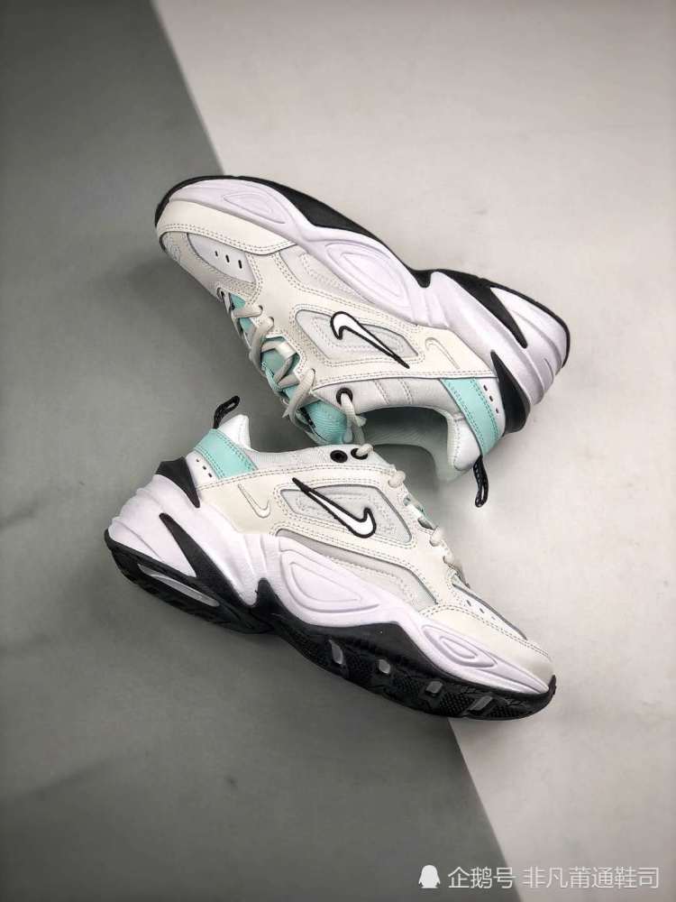 nike m2k tekno 薄荷绿 开箱测评