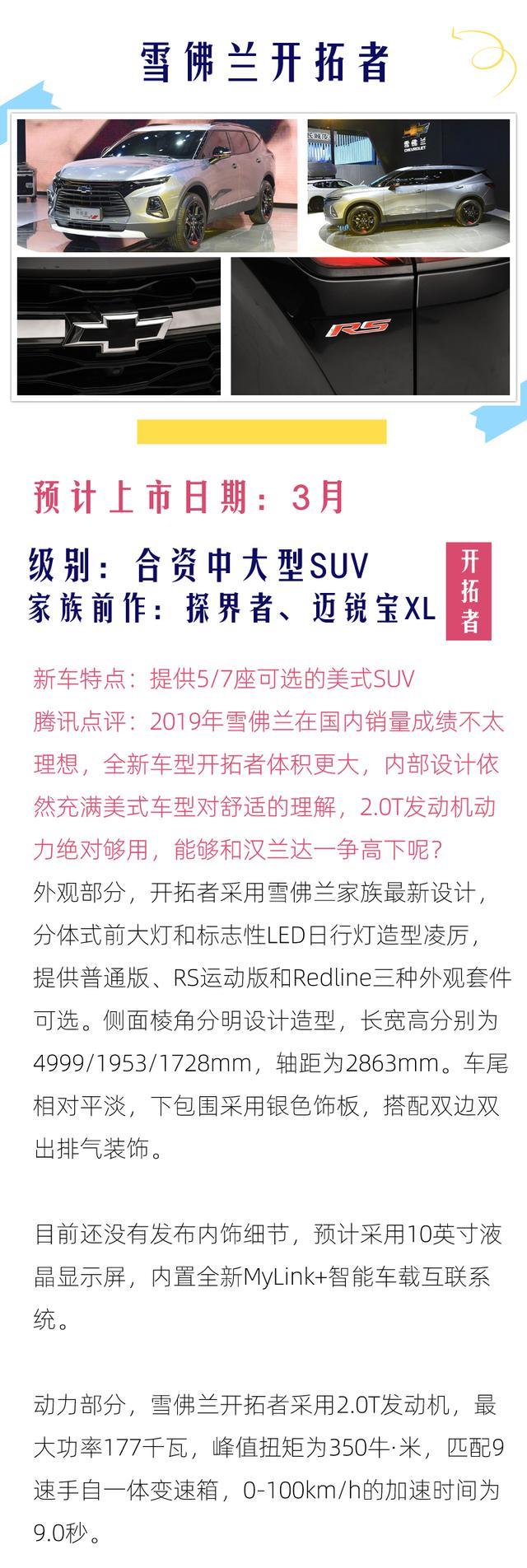 扛不住要大批量扎堆上市了？3月或将上市新车预览