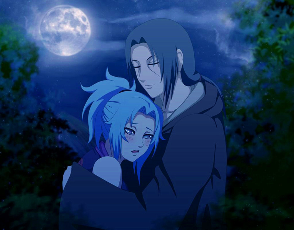 国外画师再次出手!我爱罗用沙子表达爱意,鼬的女友拥有轮回眼