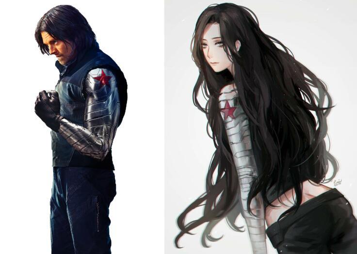 超级英雄女化冬兵变化超惊艳你看灭霸美成啥样