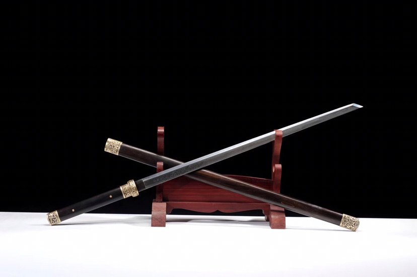 螭龙|螭龙唐横刀，百炼钢烧刃斧刃研磨，铜装