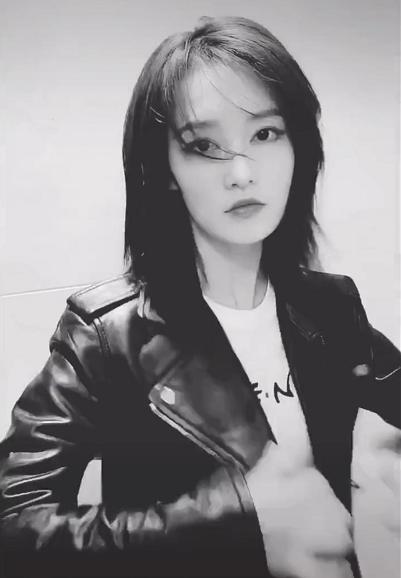 李沁挑战浓妆眼线皮衣造型下变个人灵气没了不太美