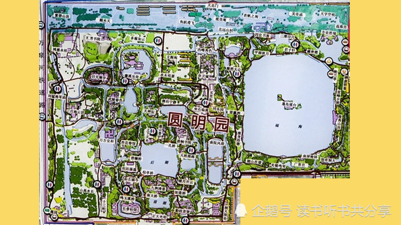 圆明园全景图今天,我们接着聊圆明园.