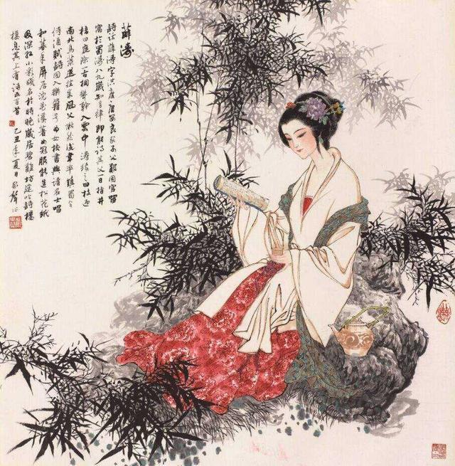从一只孔雀入手考证薛涛和元稹之间关系他们或许不是姐弟恋