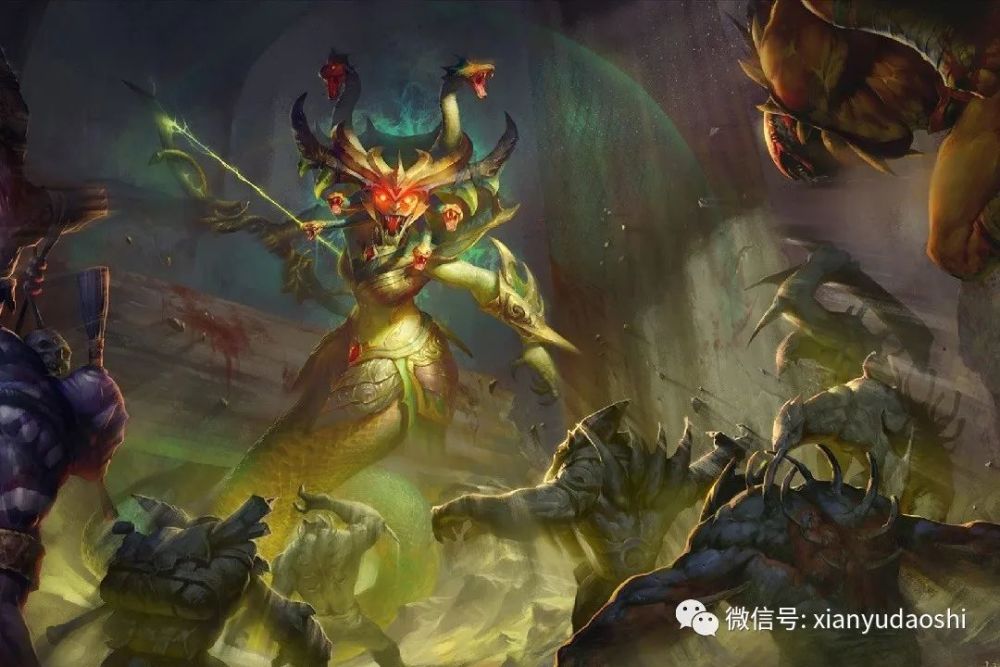 古希腊神话中的四大蛇怪辈分最低的是九头蛇