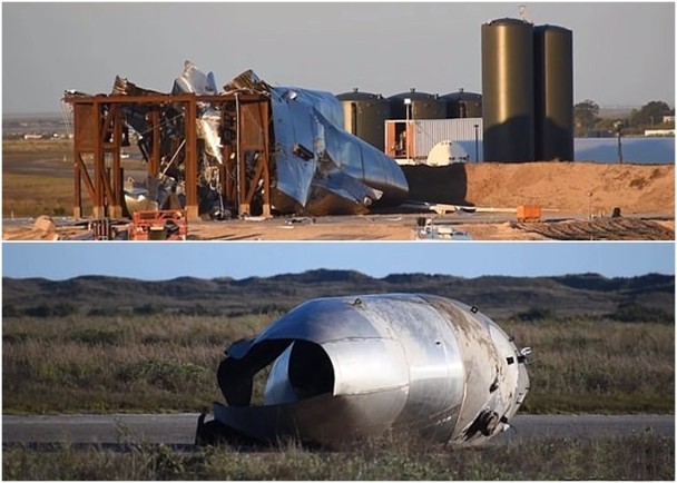 spacex火星探索计划严重受挫,火箭试飞失败爆炸残骸散布发射现场!