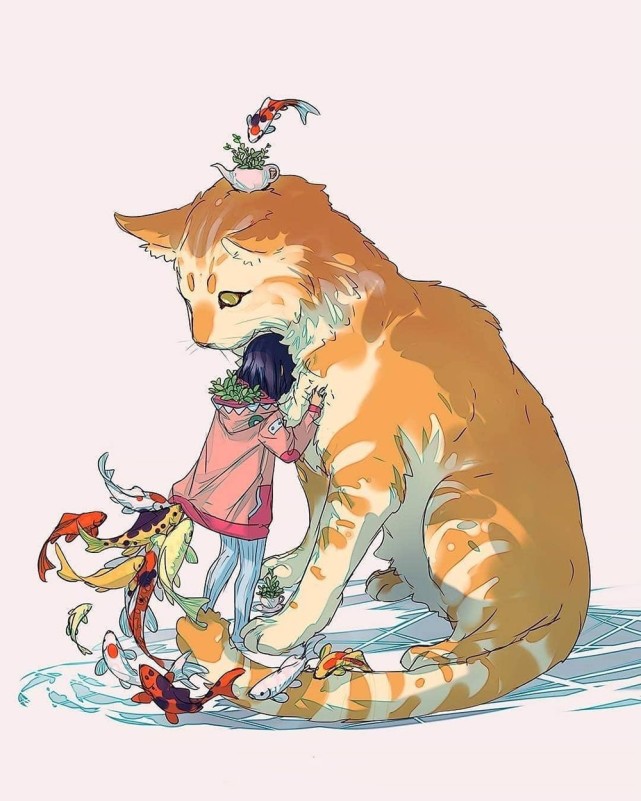 今天分享的这一组插画作品是来自美籍华人插画师yuumei(wenqing yan)