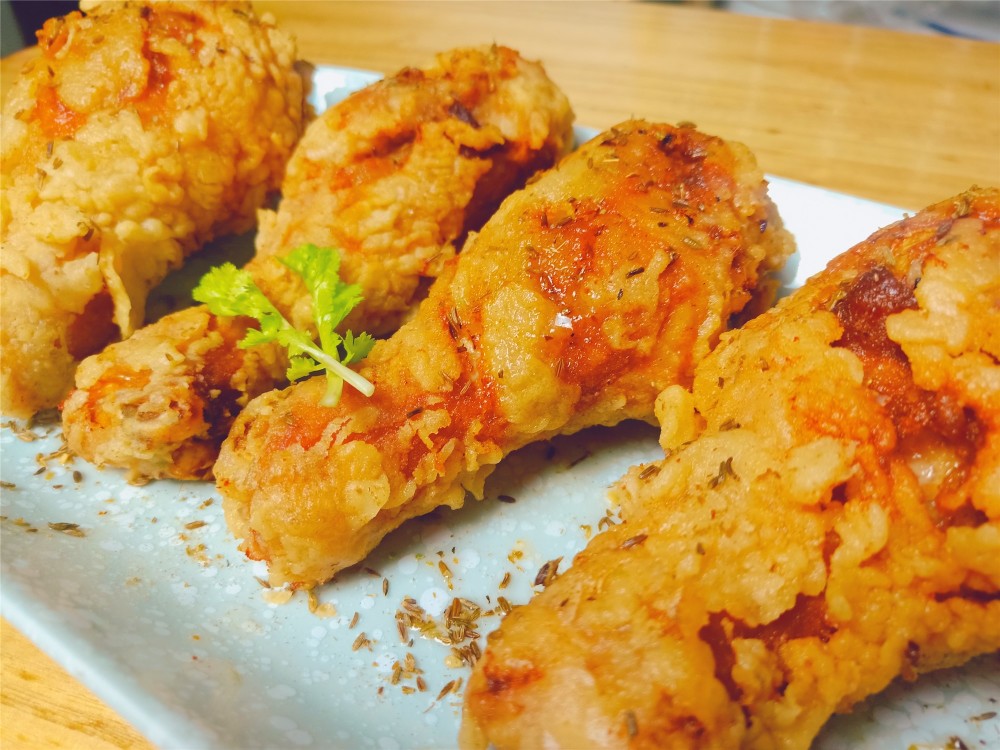 脆皮炸鸡腿怎么做外酥里嫩学会这3招酥脆多汁比肯德基好吃