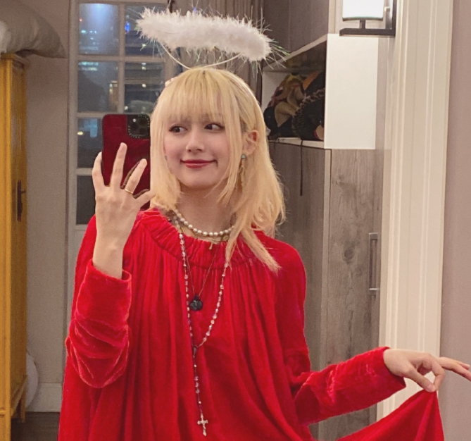 黑尾酱的日系五官有多精致当她穿上血色婚纱后全网疯狂截图