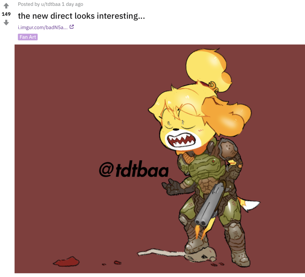 爱玩doom和动物之森的猛男终于团结起来了