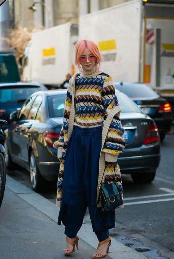 彩色毛衣才是新潮时尚,俏皮清新更文艺,穿出满满活力感