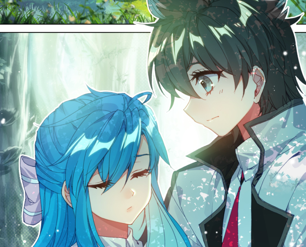 终极斗罗:蓝轩宇和白秀秀发糖了,牵手,公主抱和摸脸杀,甜到齁_腾讯