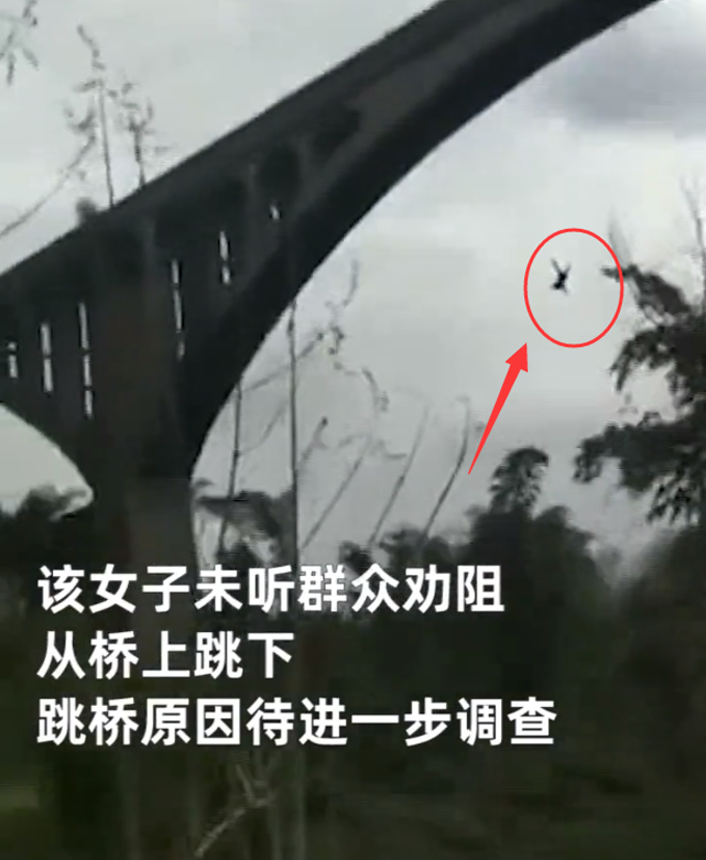 四川一女子跳桥自杀当场身亡,现场画面曝光_腾讯新闻