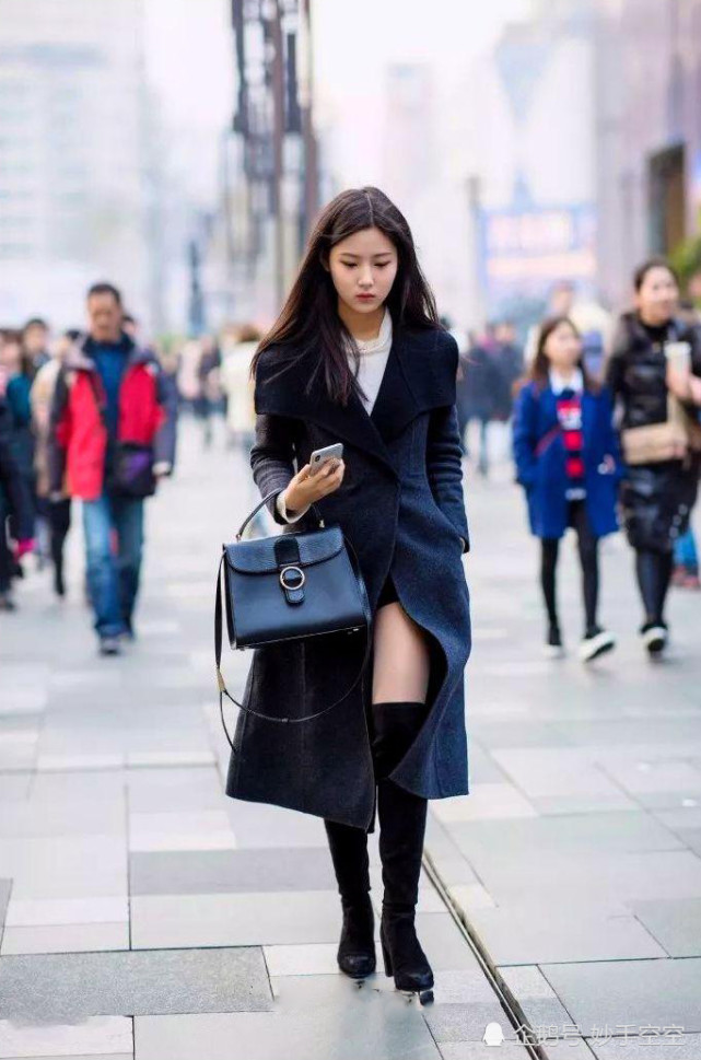 隆重推出春天穿的大衣配美腿,美丽不要太豪气