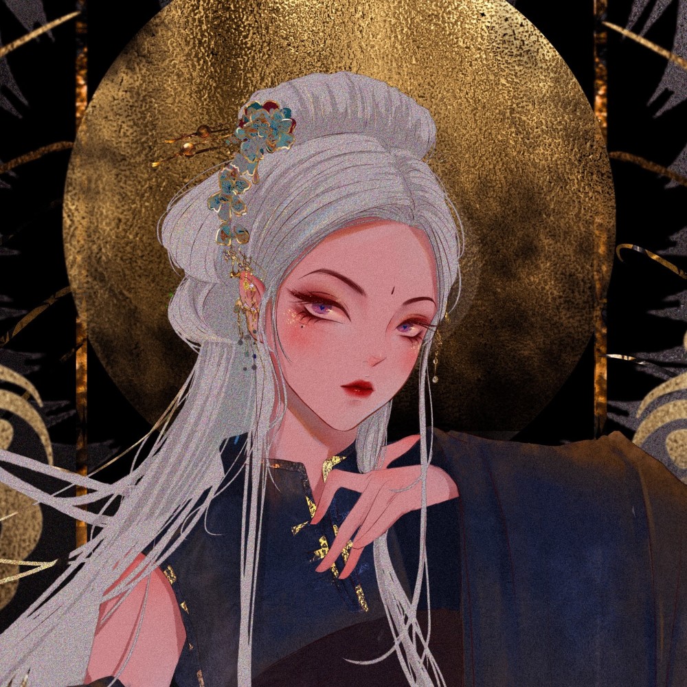 女生头像高冷,黑暗系女生头像,姐妹头像,闺蜜头像,二次元头像女,插画