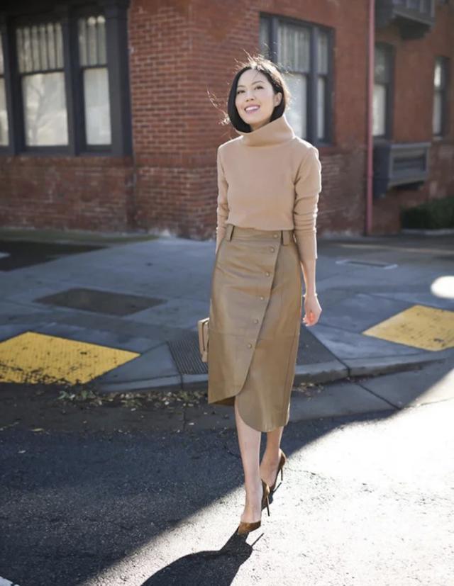 米色,浅咖,棕色组成的形象,让你一周七天职场穿衣不重样