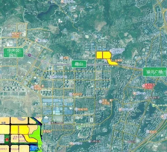 地块位于渝北区空港西区,属中央公园5km辐射范围内,是北向发展的核心