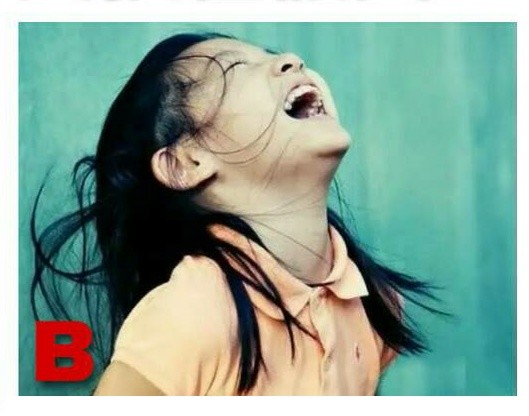 心理测试:图中哪一个小女孩在假笑?测你是真傻还是假傻